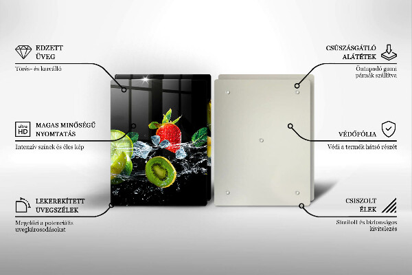 Induction hob cover Fruits in water