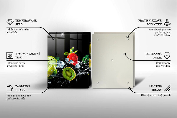 Induction hob cover Fruits in water