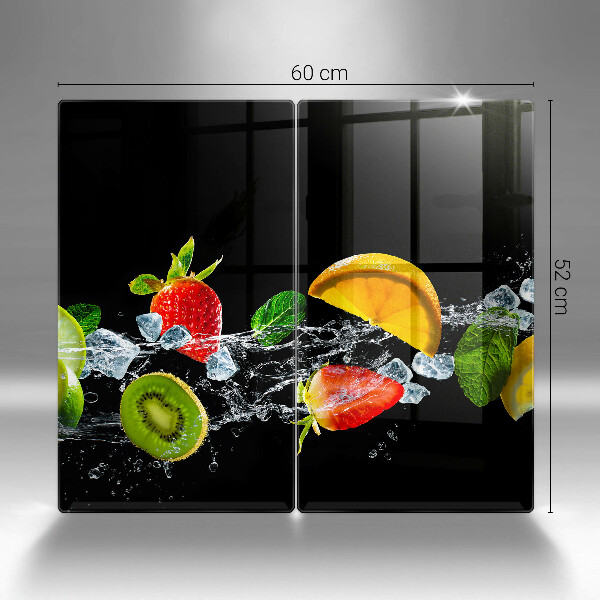 Induction hob cover Fruits in water