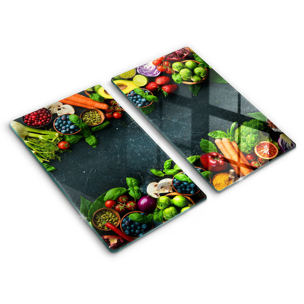 Induction hob cover Fresh vegetables