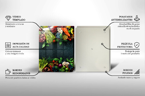Induction hob cover Fresh vegetables