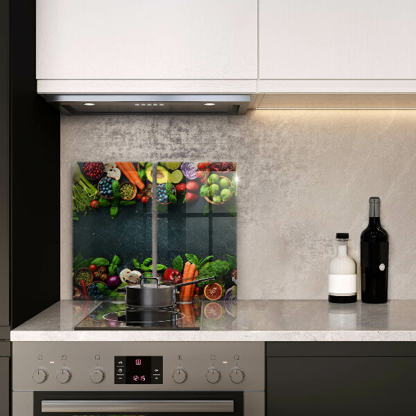 Induction hob cover Fresh vegetables