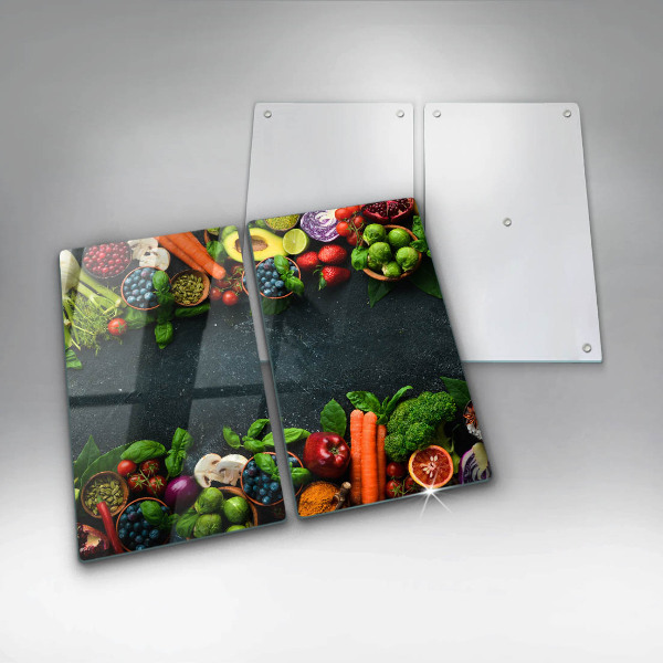 Induction hob cover Fresh vegetables