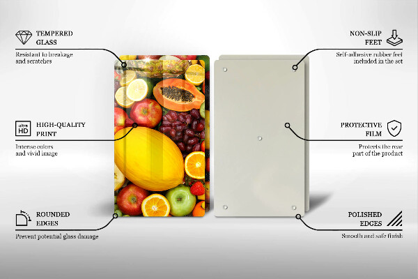 Induction hob cover Fruit collection