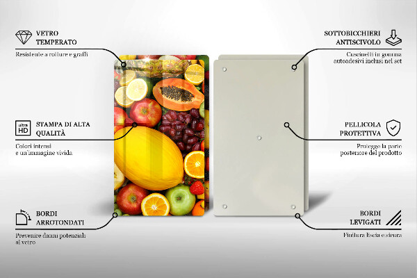 Induction hob cover Fruit collection