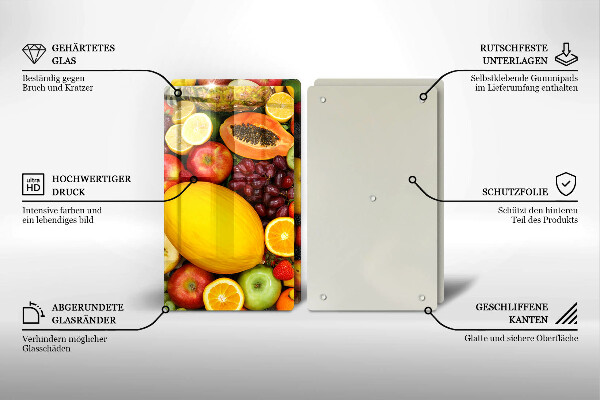 Induction hob cover Fruit collection