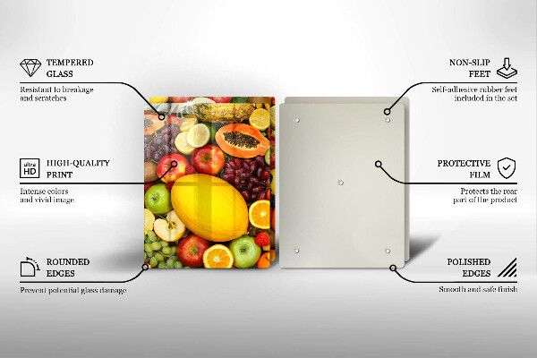 Induction hob cover Fruit collection
