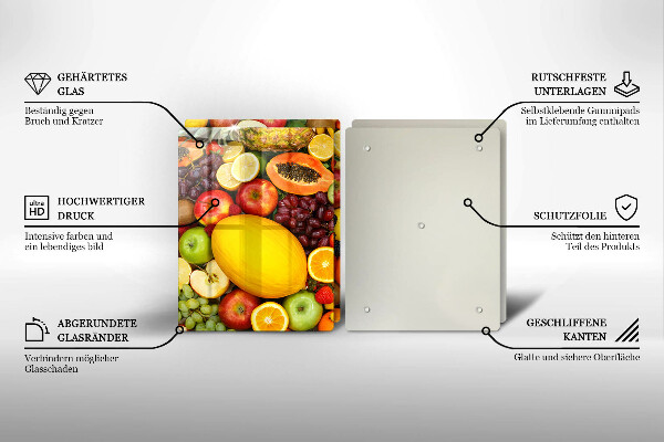 Induction hob cover Fruit collection