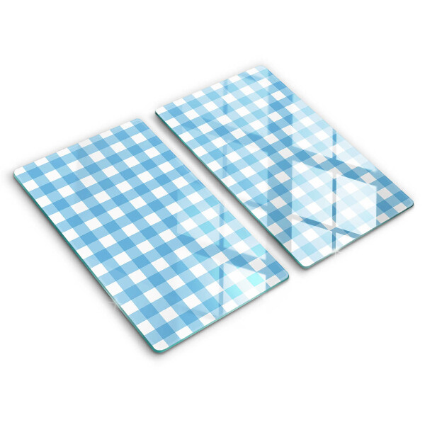 Worktop saver Blue-white grille