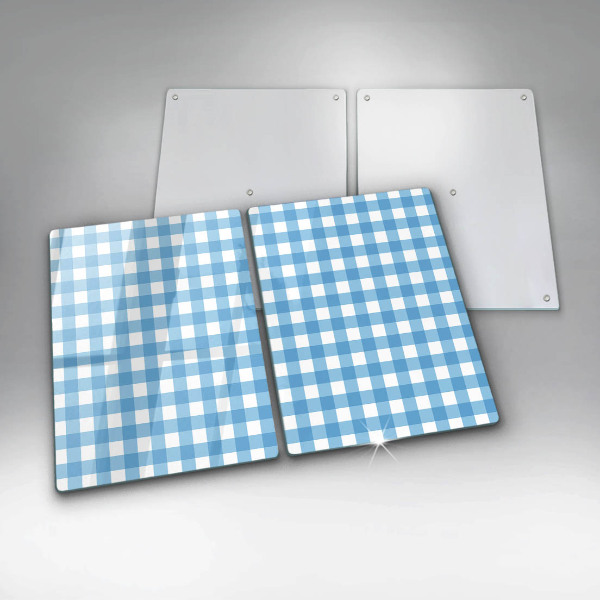 Worktop saver Blue-white grille