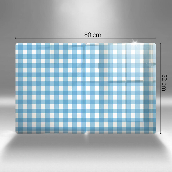 Worktop saver Blue-white grille