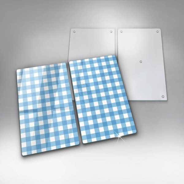 Worktop saver Blue-white grille