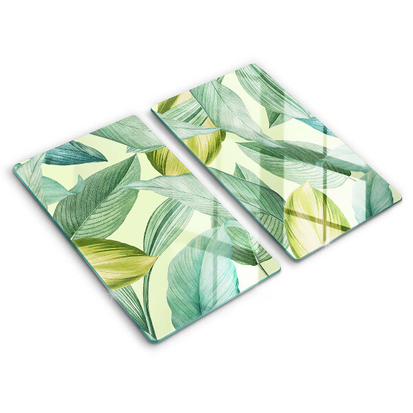 Worktop saver Green tropical leaves