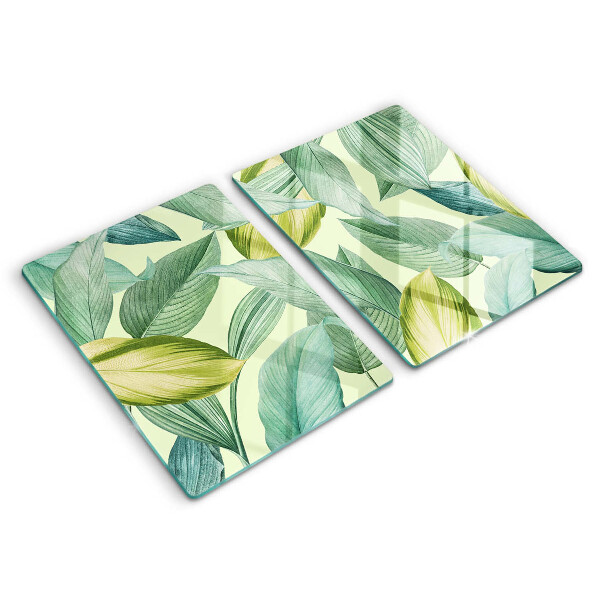 Worktop saver Green tropical leaves