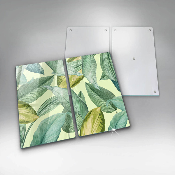 Worktop saver Green tropical leaves