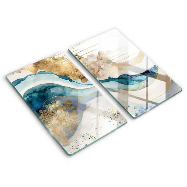 Kitchen worktop saver Colorful marble