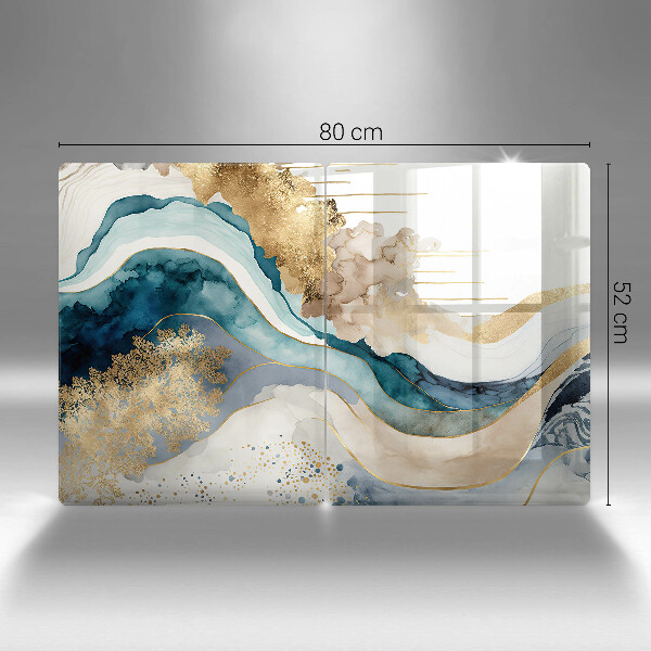 Kitchen worktop saver Colorful marble