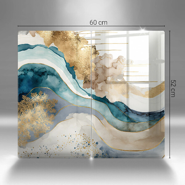 Kitchen worktop saver Colorful marble