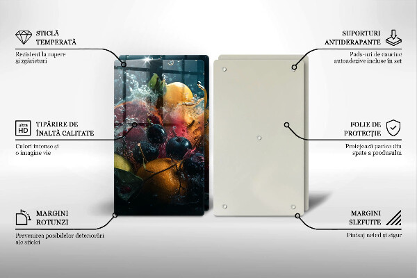 Kitchen worktop saver Fruits in water