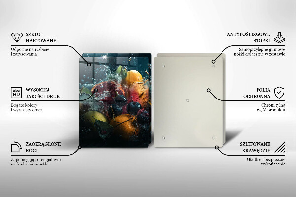 Kitchen worktop saver Fruits in water