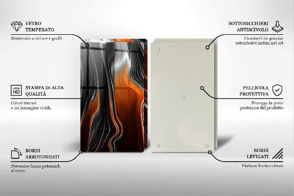 Kitchen worktop saver Abstract pattern