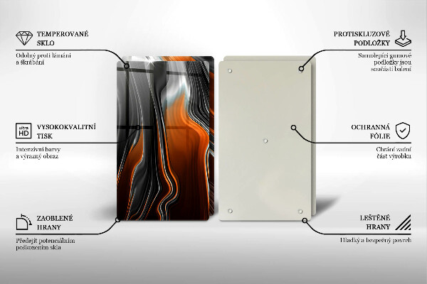 Kitchen worktop saver Abstract pattern