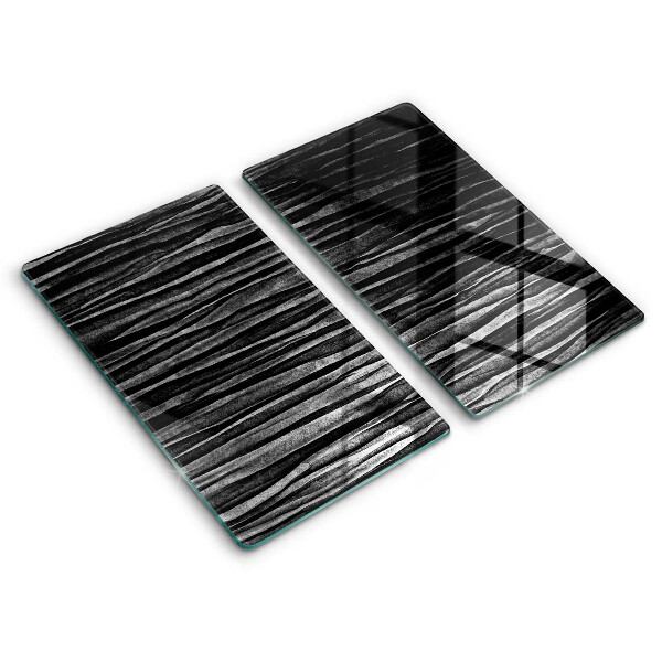 Kitchen worktop saver Black abstraction