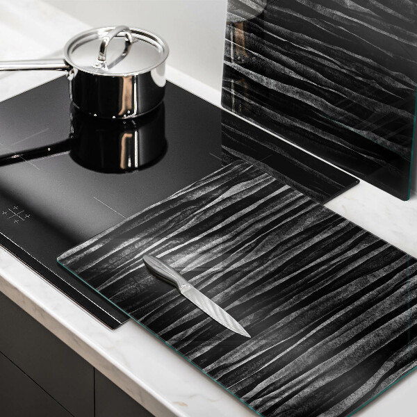 Kitchen worktop saver Black abstraction