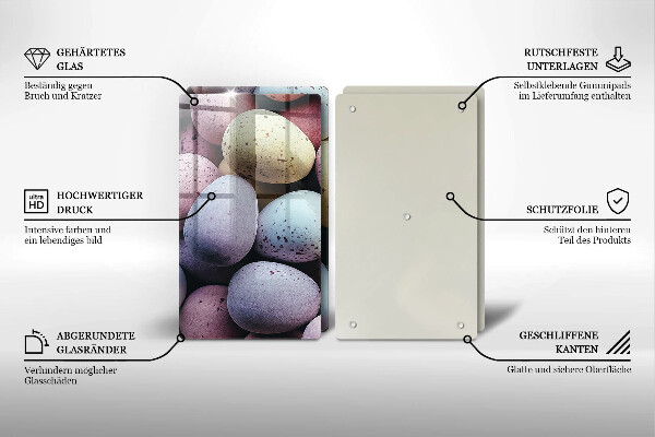 Kitchen worktop saver Easter eggs