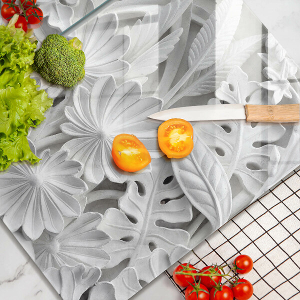 Kitchen worktop saver White flowers
