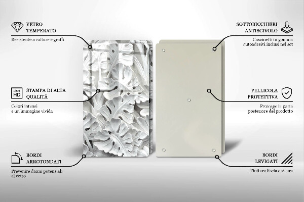 Kitchen worktop saver White flowers