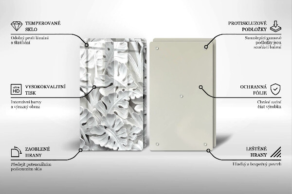 Kitchen worktop saver White flowers