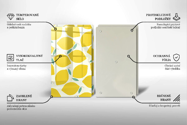 Kitchen worktop saver Illustratuion lemons