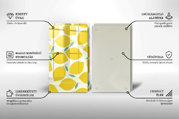 Kitchen worktop saver Illustratuion lemons