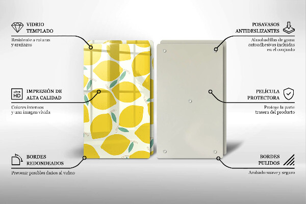 Kitchen worktop saver Illustratuion lemons