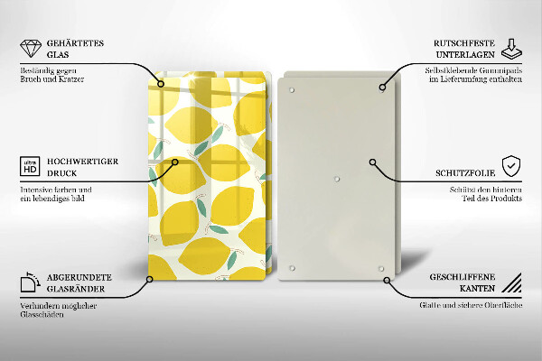 Kitchen worktop saver Illustratuion lemons