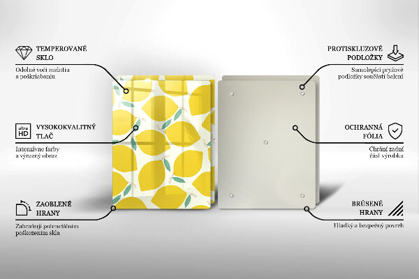 Kitchen worktop saver Illustratuion lemons