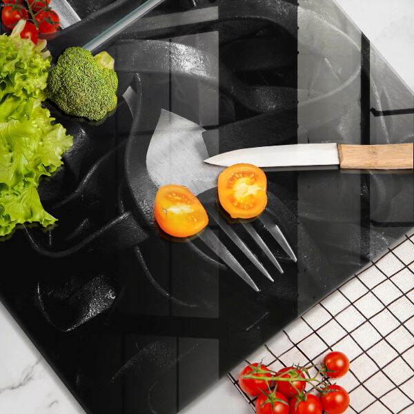 Worktop saver Black tagliatelle pasta