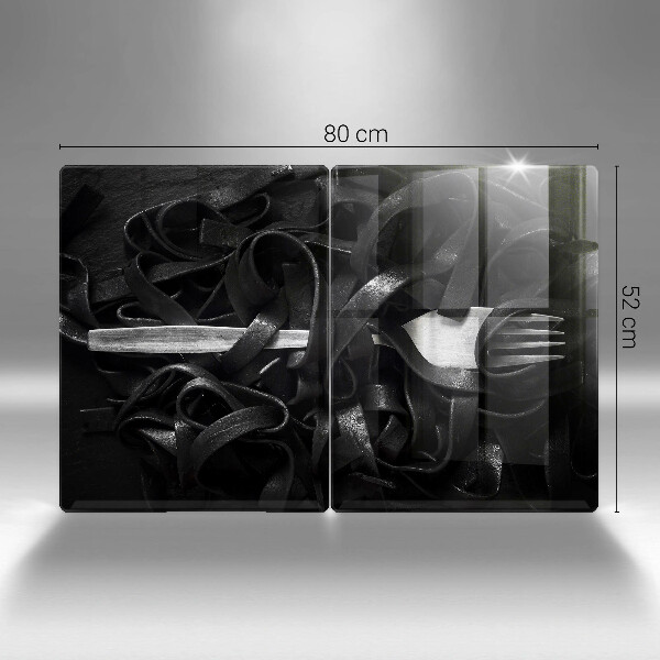 Worktop saver Black tagliatelle pasta