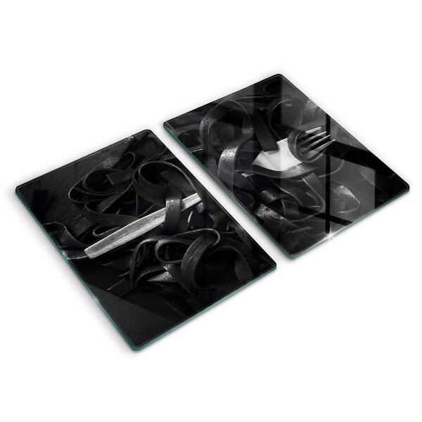 Worktop saver Black tagliatelle pasta
