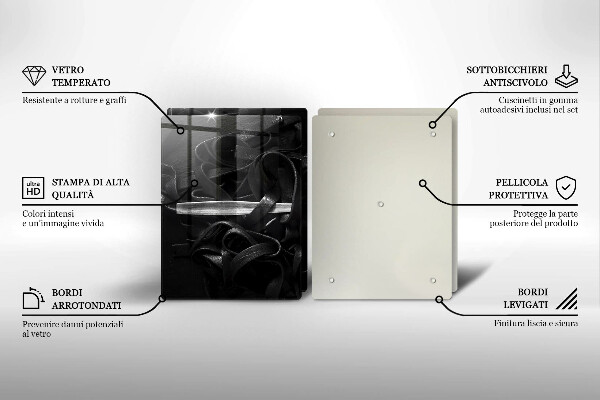 Worktop saver Black tagliatelle pasta