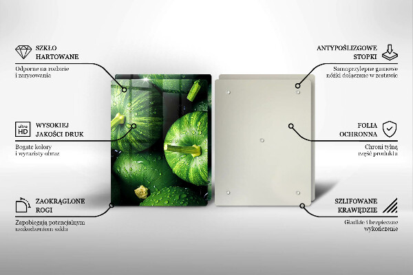 Worktop saver Green pumpkins