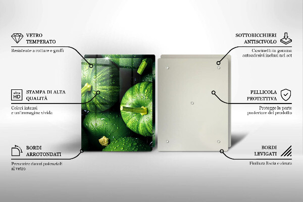 Worktop saver Green pumpkins