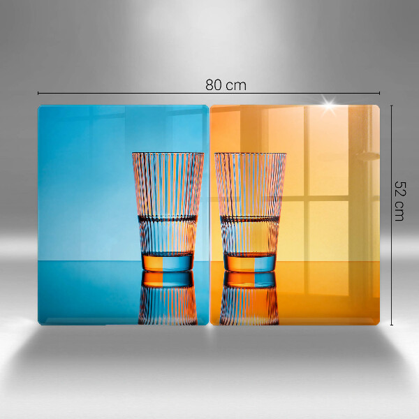 Worktop saver Two glasses of water