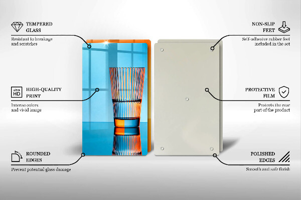 Worktop saver Two glasses of water