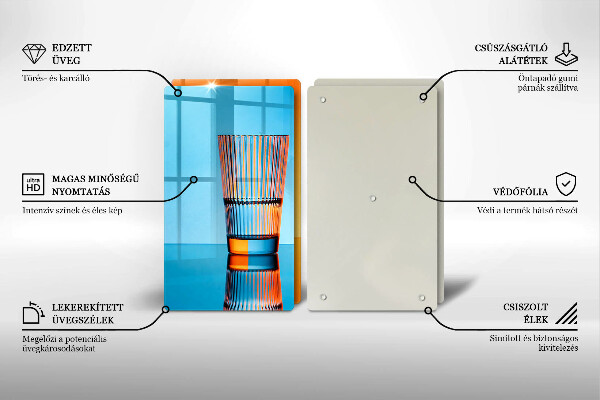 Worktop saver Two glasses of water