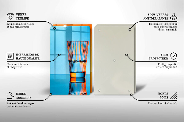 Worktop saver Two glasses of water
