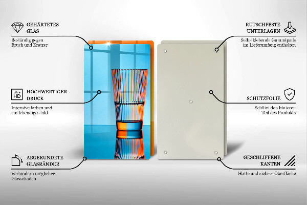 Worktop saver Two glasses of water