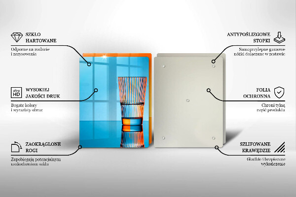 Worktop saver Two glasses of water