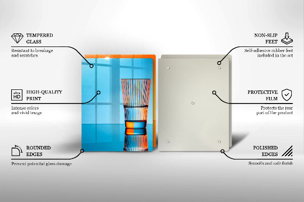 Worktop saver Two glasses of water